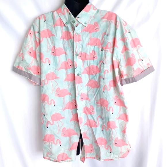 Artistry in Motion Flamingo Short Sleeve Woven size XL - Picture 1 of 8